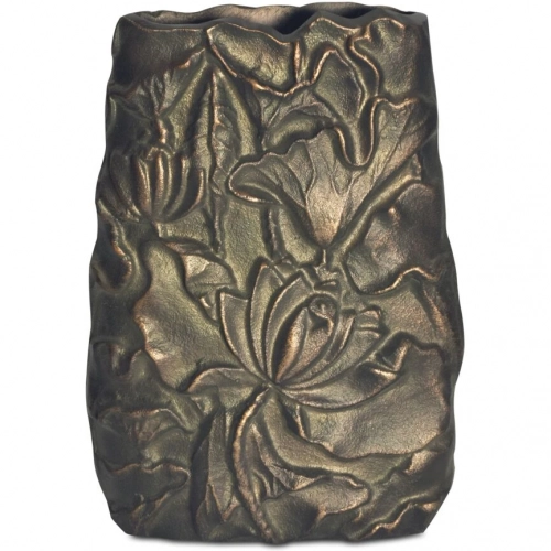 Sabine Vase in Antique Brass Cast Aluminum