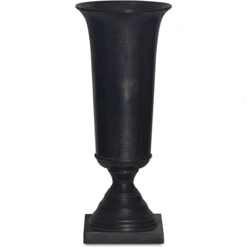 Cassia Vase in Black Cast Aluminum