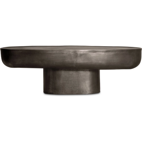 Walter Coffee Table in Deep Bronze Cast Iron Aluminum