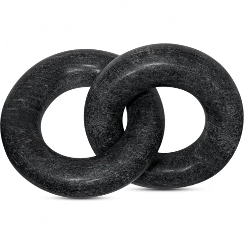 Hera Link Sculpture in Black Marble