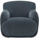 Stevie Accent Lounge Chair in Slate Blue Fabric
