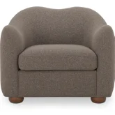 Bria Accent Chair in Brown Fabric