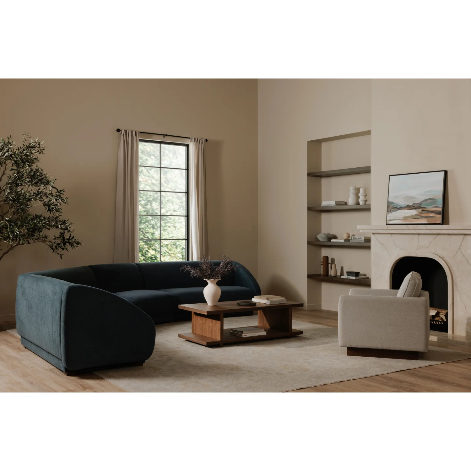 Fraser Modular Sectional Sofa Wedge - Thumbnail 3