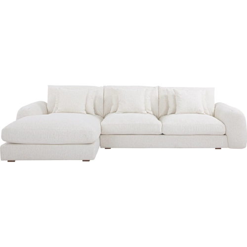 Berga Sectional Sofa w/ Left Hand Facing Chaise in Oat White