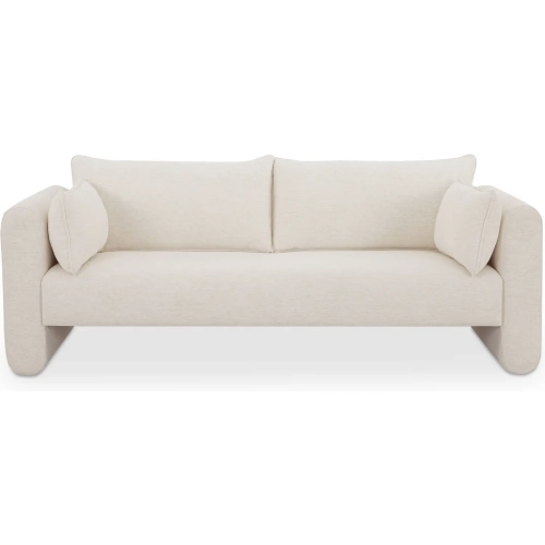 Moore Sofa in Flecked Oat Beige Fabric