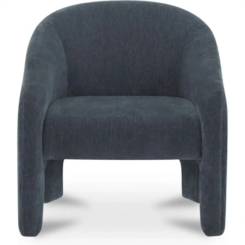 Tuva Accent Chair in Slate Blue Fabric