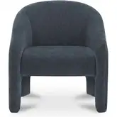 Tuva Accent Chair in Slate Blue Fabric