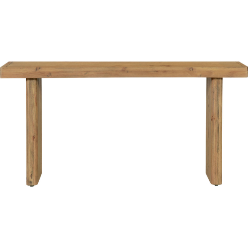 Monterey Console Table in Rustic Blonde Pine Wood