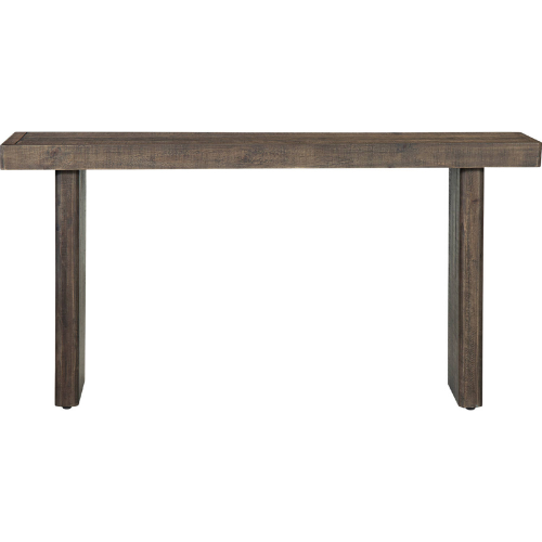 Monterey Console Table in Aged Brown Pine Wood