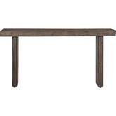 Monterey Console Table in Aged Brown Pine Wood