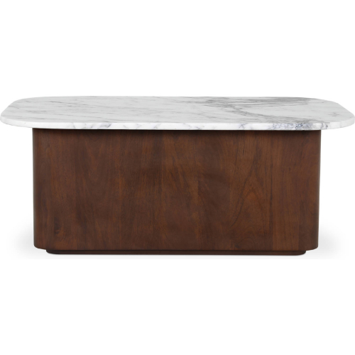 Dash Coffee Table in White Italian Calacatta Marble