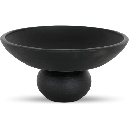 Asha Decorative Bowl in Black Terracotta