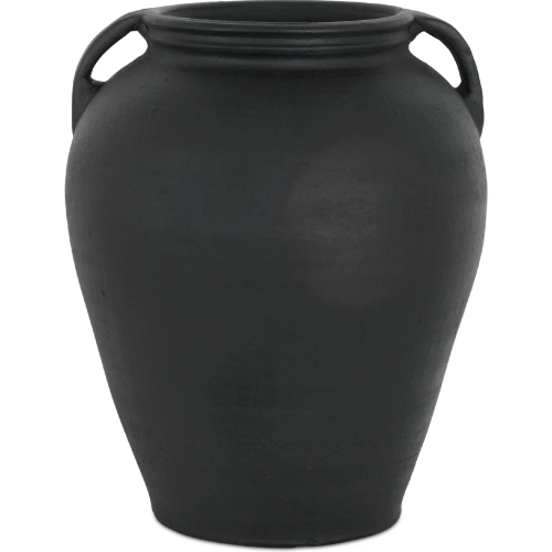Jovi Vase in Black Terracotta