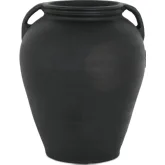 Jovi Vase in Black Terracotta
