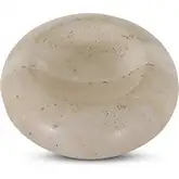 Neso Decorative Bowl in Natural Beige Travertine