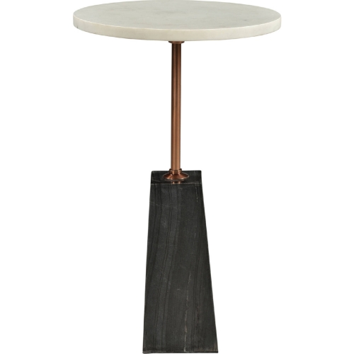 Dawn Accent Table in Black & White Marble