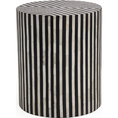 Chameau Side Table in Black & White