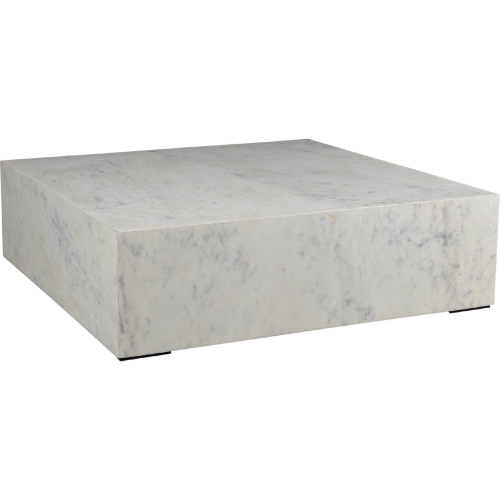 Nash Coffee Table in White Marble