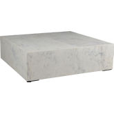 Nash Coffee Table in White Marble