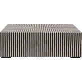Terning Coffee Table in Black & White Resin