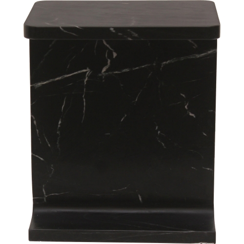 Tullia Outdoor Side Table in Semi Gloss Black Marble