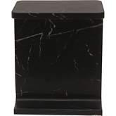 Tullia Outdoor Side Table in Semi Gloss Black Marble