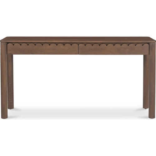 Wiley Console Table in Semi Gloss Vintage Brown Mango Wood