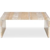 Rosa Coffee Table in Mixed Multicolor Marble
