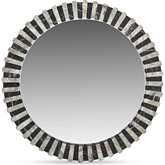Isolde Mirror in Black & Beige Marble