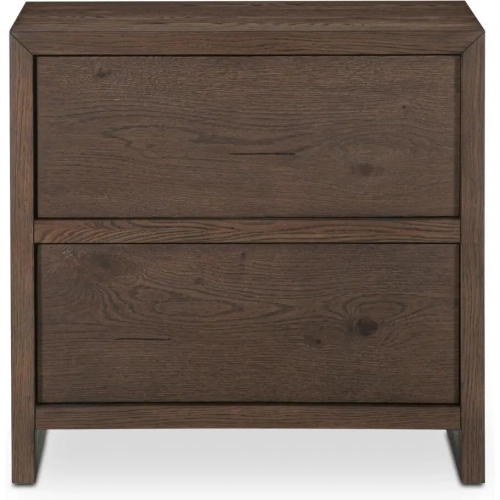 Jenson Nightstand in Brushed Dark Brown Wood