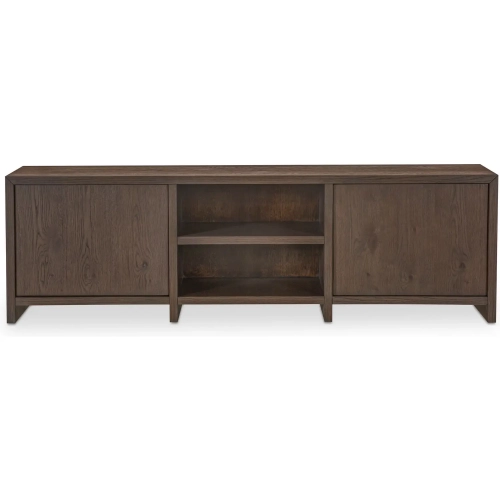 Jenson Media Unit in Brushed Dark Brown Wood