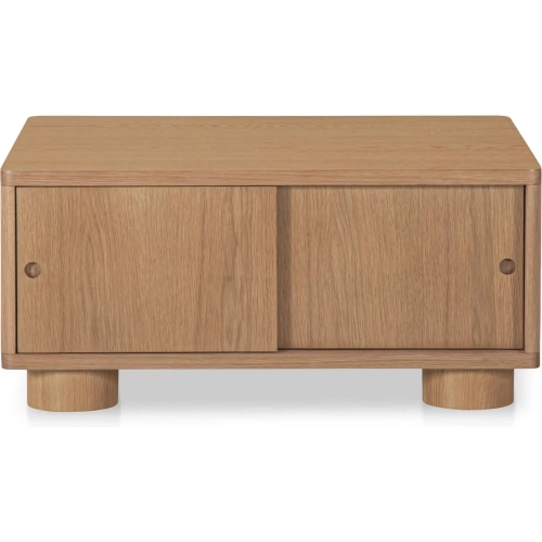 Hobbs Storage Coffee Table in in Natural Oak Finish