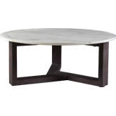 Jinxx Coffee Table in Off White & Grey Marble & Grey Wood