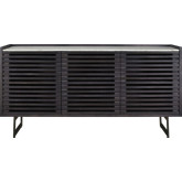 Paloma Sideboard in White Marble & Charcoal Wood