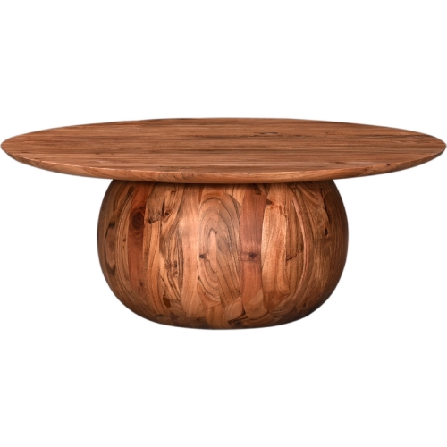 Bradbury 35" Round Coffee Table in Natural Acacia