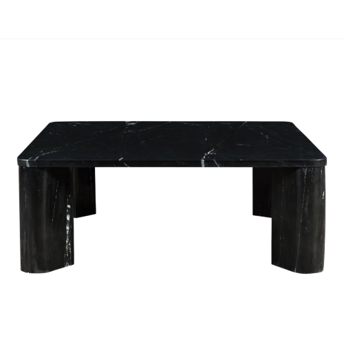 Segment Coffee Table in Jetty Black Multicolor Marble