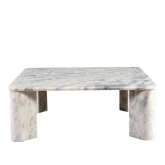 Segment Coffee Table in Ashen Grey Multicolor Marble