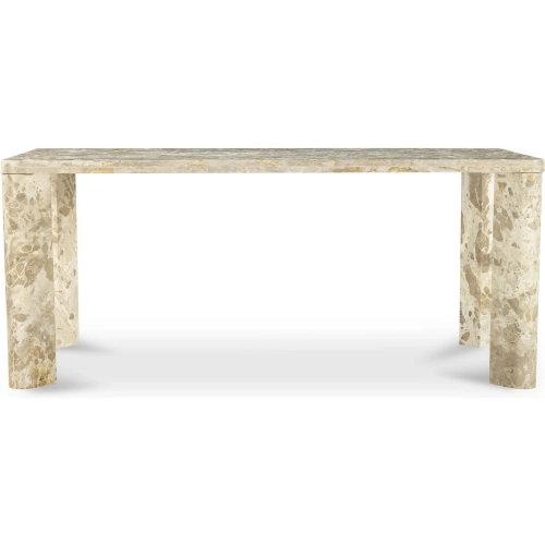 Segment 72" Dining Table in Beige Panther Stone Marble