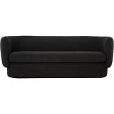 Koba Sofa in Maya Black Fabric