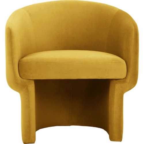 Franco Accent Chair in Mustard Yellow Fabric
