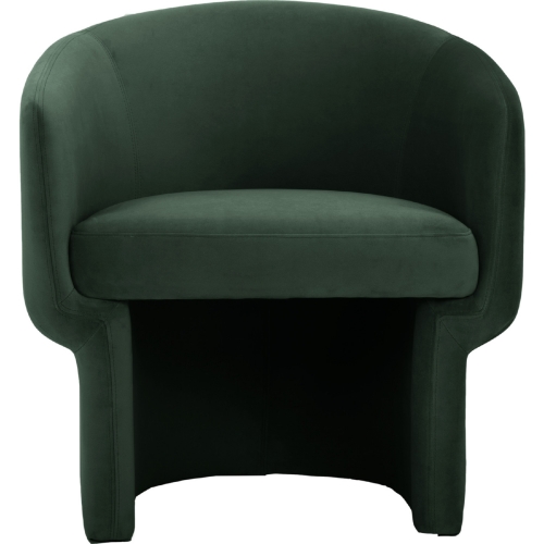 Franco Accent Chair in Dark Green Velvet