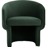 Franco Accent Chair in Dark Green Velvet