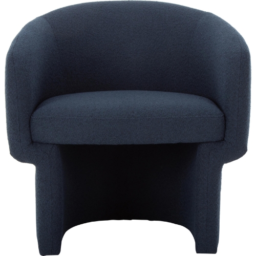 Franco Accent Chair in Dark Indigo Blue Fabric