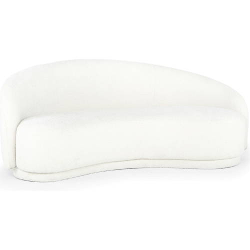Excelsior Sofa in Cream White Boucle Fabric