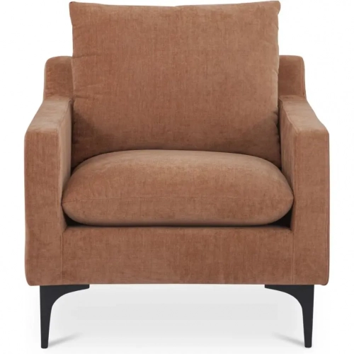 Paris Accent Armchair in Heritage Pink Fabric & Steel