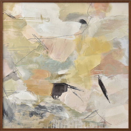 Serendipity Framed Painting in Multicolor Paint on Canvas