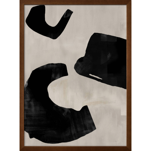 Wells 2 Framed Painting in Multicolor on Canvas