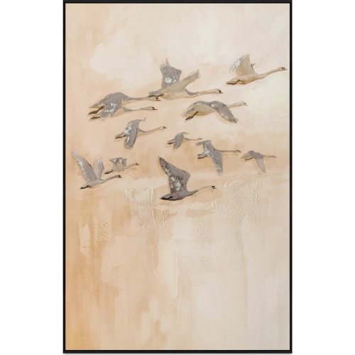 Unison Acrylic Paint On Canvas Framed Painting in Multicolor