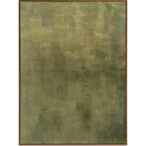 Enamor Acrylic Paint On Canvas Framed Painting in Olive Multicolor