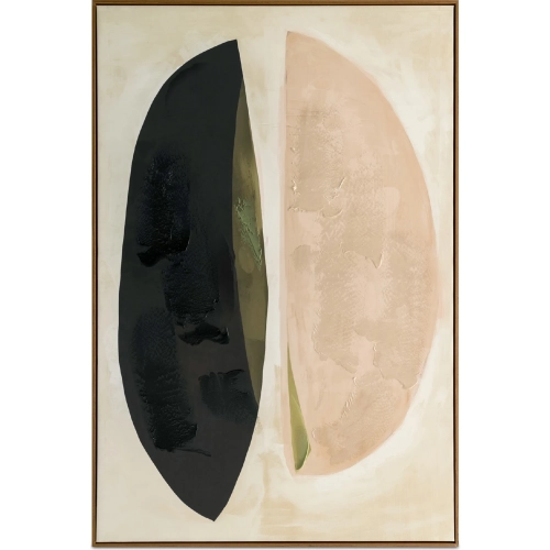 Sage Acrylic Paint On Canvas Framed Painting in Multicolor